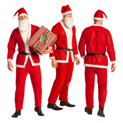 Červeno-bílý kostým Santa velikost M/L